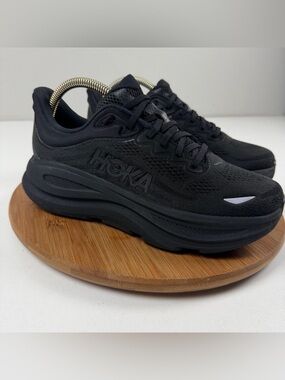 Hoka One One Bondi 9 Black Running Sneakers